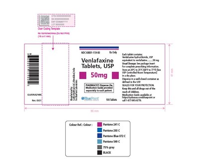 Venlafaxine Tabs 50mg 100 Tablets - Rev 04-17 - Venlafaxine Tabs 50mg 100 Tablets Rev0614
